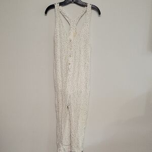 Illa Illa White With Black Polka Dot Jumpsuit